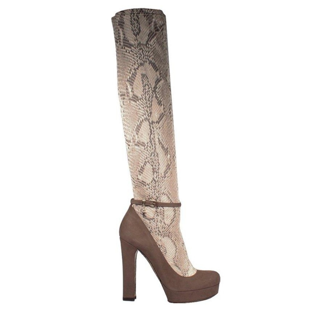 Cesare Paciotti Python Leather Boots